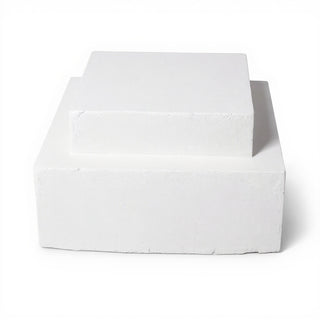 Double Level Stand Pedestal — Flat White finish