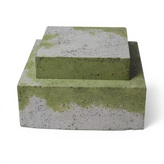 Double Level Stand Pedestal — Mossy Green finish
