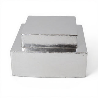 Double Level Stand Pedestal — Silver finish
