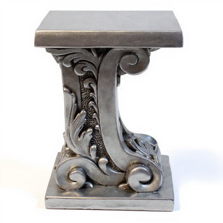 Antica Pedestal - 18-inch — Antique Silver finish