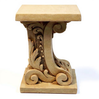 Antica Pedestal - 18-inch — Gothic Stone finish