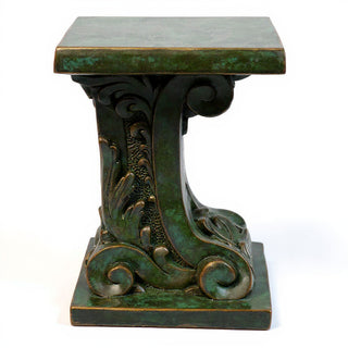 Antica Pedestal - 18-inch — Green Bronze finish
