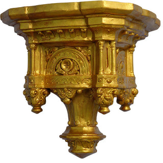 Daprato Bracket — Antique Gold finish