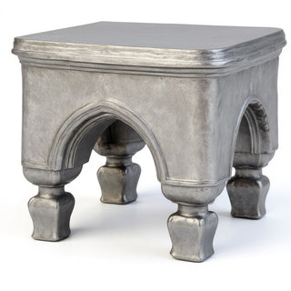 Bedford Stool — Aged Silver finish