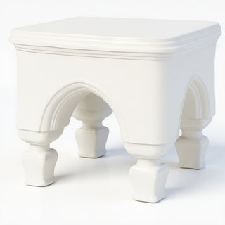 Bedford Stool — Flat White finish