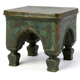 Bedford Stool — Green Bronze finish