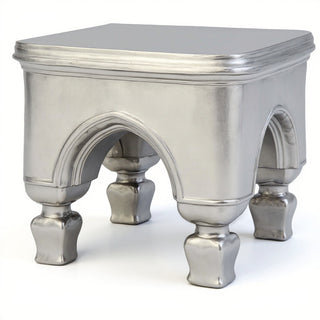 Bedford Stool — Silver finish