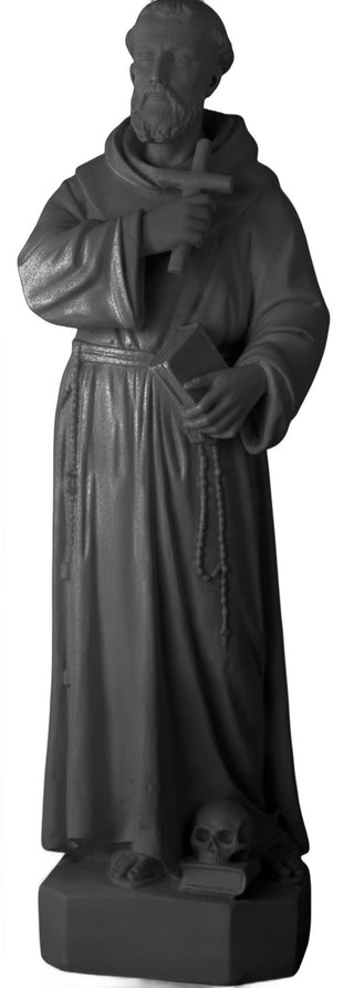 Saint Francis Holding Cross Statue - 38-inch