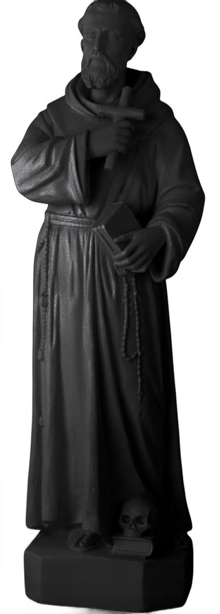 Saint Francis Holding Cross Statue - 38-inch