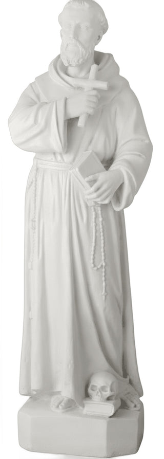 Saint Francis Holding Cross Statue - 38-inch