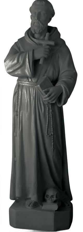Saint Francis Holding Cross Statue - 38-inch