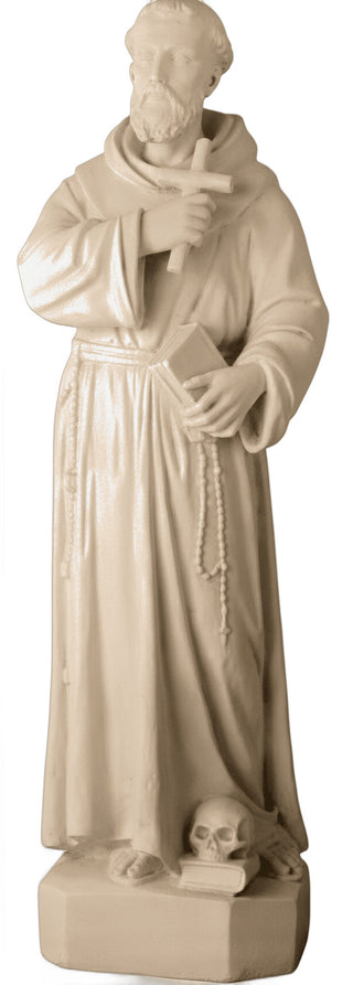 Saint Francis Holding Cross Statue - 38-inch