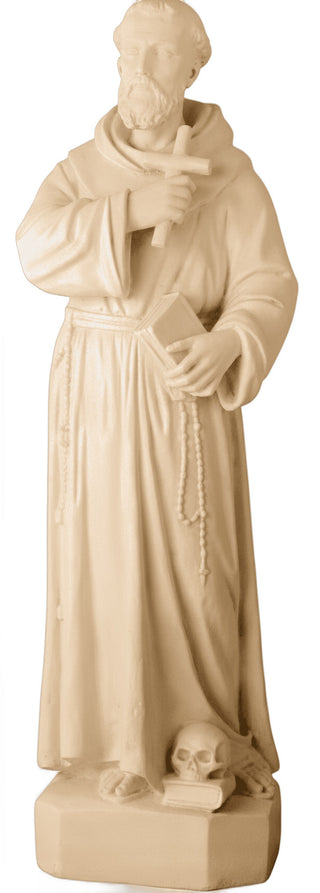 Saint Francis Holding Cross Statue - 38-inch