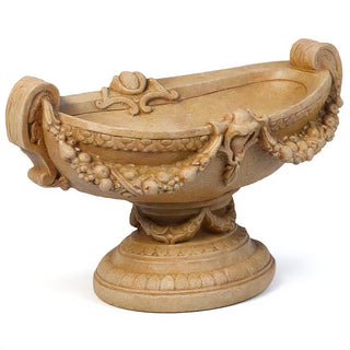 Addie Swag Urn Planter — Dusted Sand finish