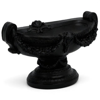 Addie Swag Urn Planter — Flat Black finish
