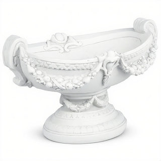 Addie Swag Urn Planter — Flat White finish