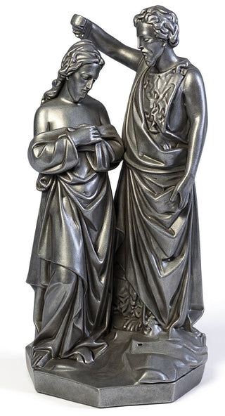 John Baptising Christ Statue - 21-inch