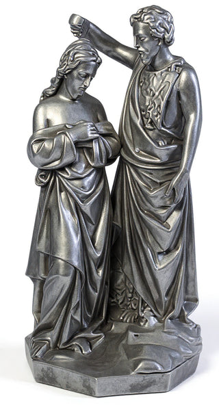 John Baptising Christ Statue - 21-inch