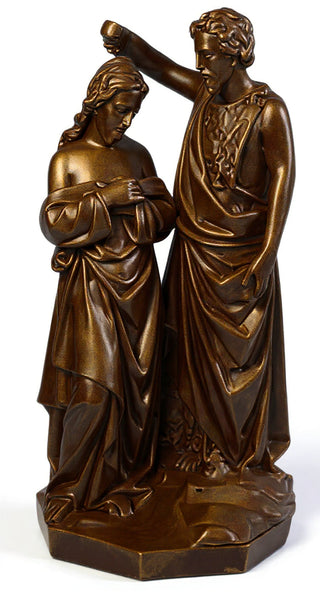 John Baptising Christ Statue - 21-inch