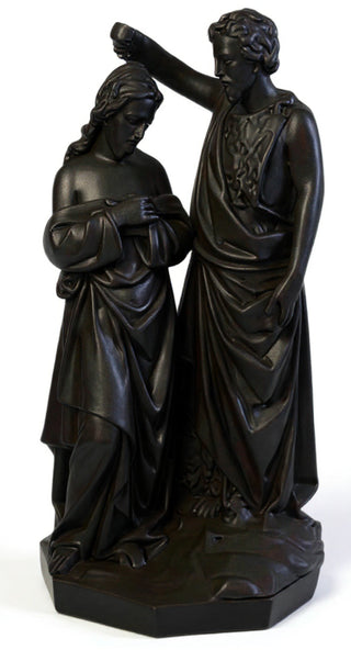 John Baptising Christ Statue - 21-inch