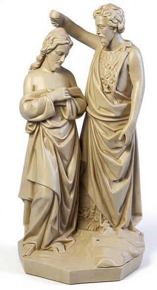 John Baptising Christ Statue - 21-inch