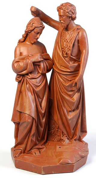 John Baptising Christ Statue - 21-inch