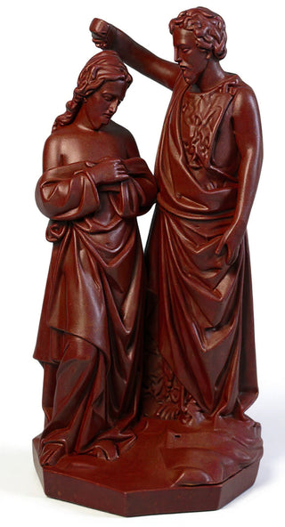 John Baptising Christ Statue - 21-inch