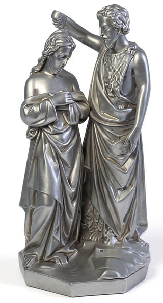 John Baptising Christ Statue - 21-inch