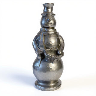 Snowman Statue - 37-inch — Antique Silver finish