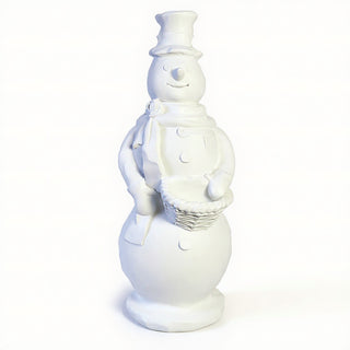 Snowman Statue - 37-inch — Flat White finish