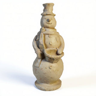 Snowman Statue - 37-inch — Museum Terracotta finish
