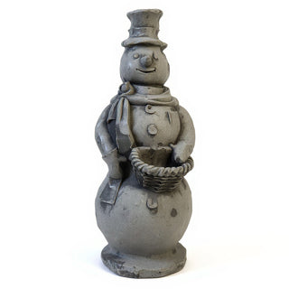 Snowman Statue - 37-inch — Old Stone finish