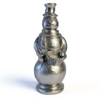 Snowman Statue - 37-inch — Silver finish