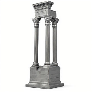 Ruin Corner Architectural Element - 24-inch — Aged Silver finish