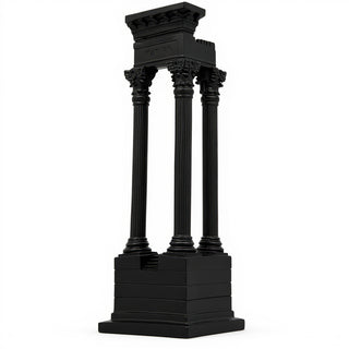 Ruin Corner Architectural Element - 24-inch — Flat Black finish