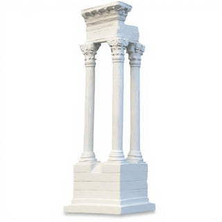 Ruin Corner Architectural Element - 24-inch — Flat White finish