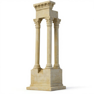Ruin Corner Architectural Element - 24-inch — Museum Terracotta finish