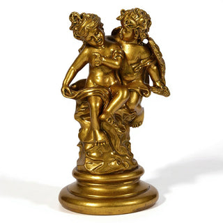 Angel Statue - 16.5-inch — Antique Gold finish