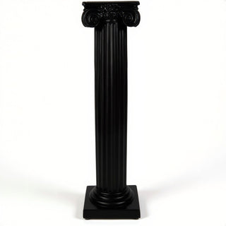 Ionic Column Pedestal - 25-inch — Flat Black finish