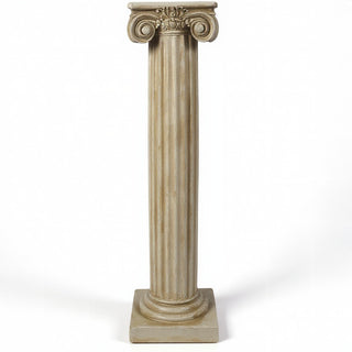 Ionic Column Pedestal - 25-inch — Museum Terracotta finish