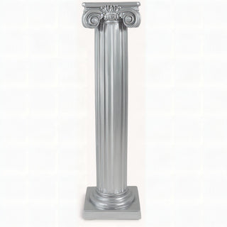 Ionic Column Pedestal - 25-inch — Silver finish