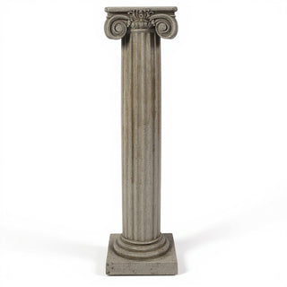 Ionic Column Pedestal - 29-inch — Antique Stone finish
