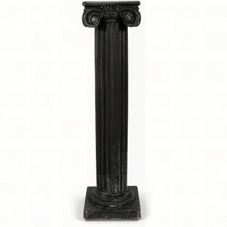 Ionic Column Pedestal - 29-inch — Dusted Black finish