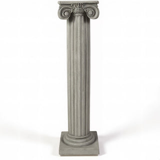 Ionic Column Pedestal - 29-inch — Limestone finish