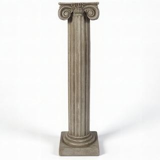 Ionic Column Pedestal - 39-inch — Antique Stone finish
