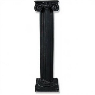 Ionic Column Pedestal - 39-inch — Dusted Black finish
