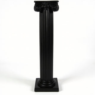 Ionic Column Pedestal - 39-inch — Flat Black finish