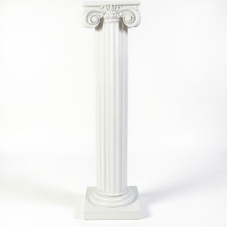 Ionic Column Pedestal - 39-inch — Flat White finish