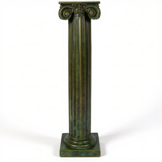 Ionic Column Pedestal - 39-inch — Green Bronze finish