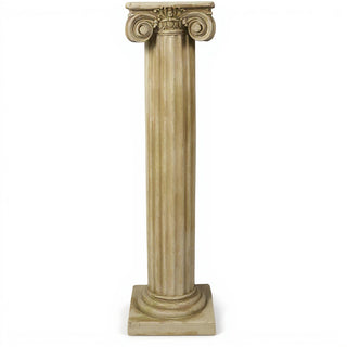 Ionic Column Pedestal - 39-inch — Museum Terracotta finish